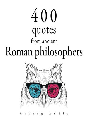 cover image of 400 Quotations from Ancient Roman Philosophers